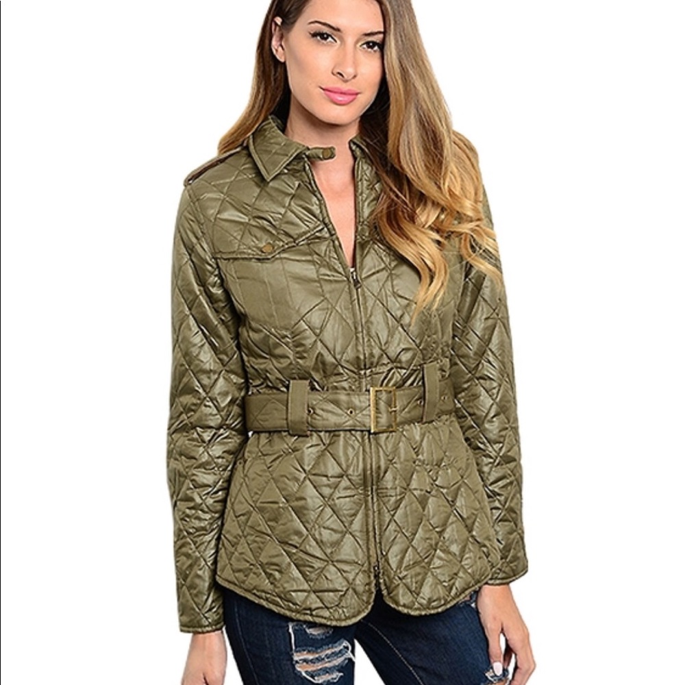 Arc & Co green puffer jacket